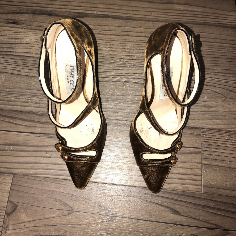Velvet Jimmy Choo Heels