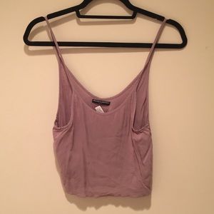 Brandy Melville Tan Cropped Tank