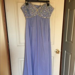 Jewel Top Periwinkle Gown, Size 15