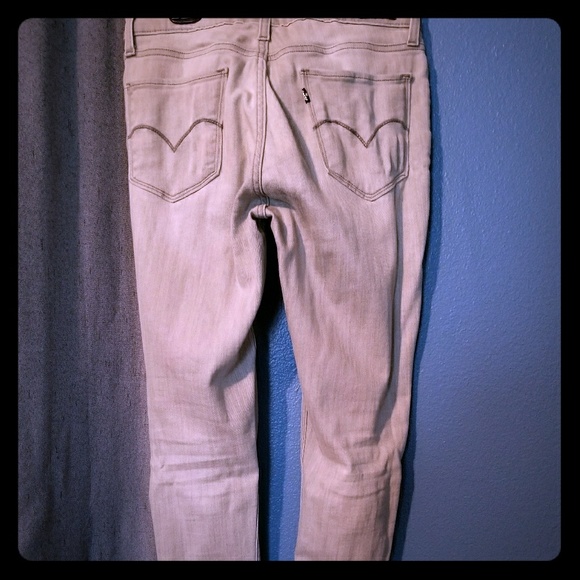Levi's light grey stretch skinny - Picture 1 of 3