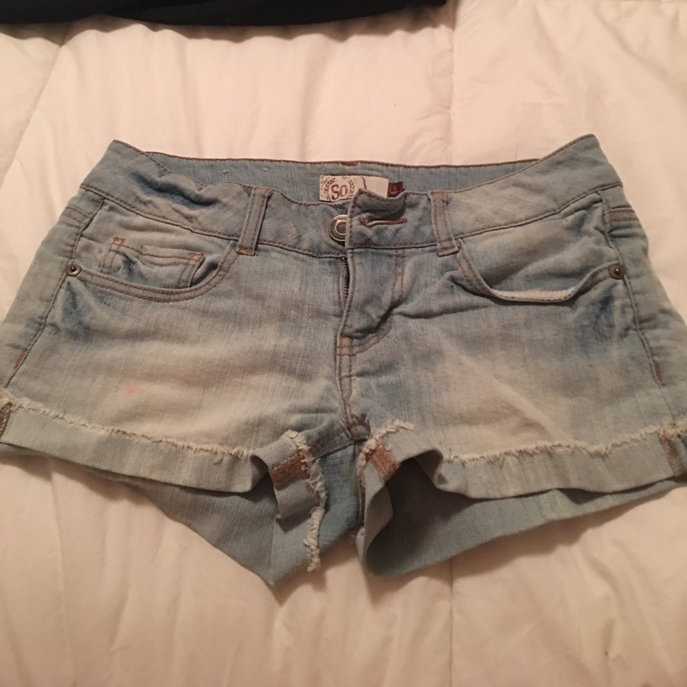 Denim shorts