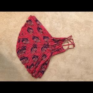 Flowy mini floral dress