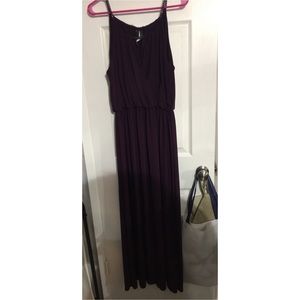 Long Plum Dress