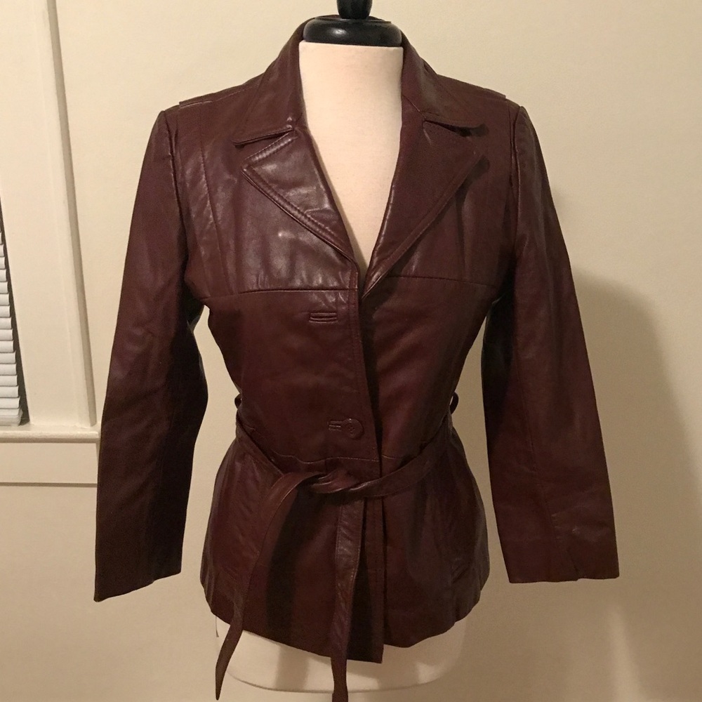 Vintage - red leather jacket