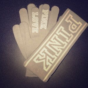 PINK Headband + Glove Set