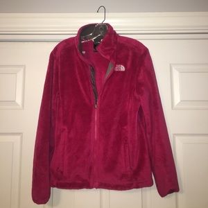 Pink Northface Zip-up Jacket
