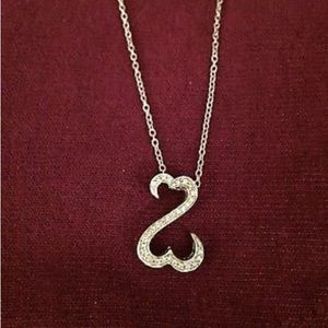 Open Hearts Collection 1/4C and 14K White Gold