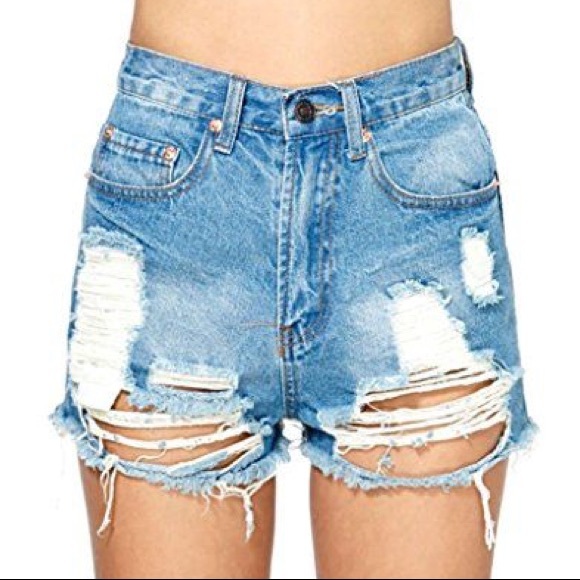 nasty gal denim shorts