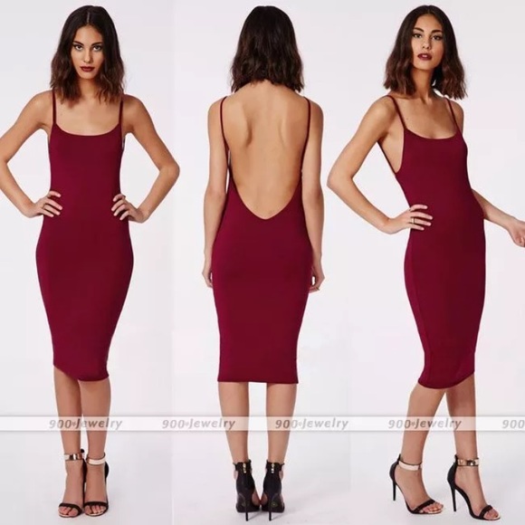 backless pencil dress