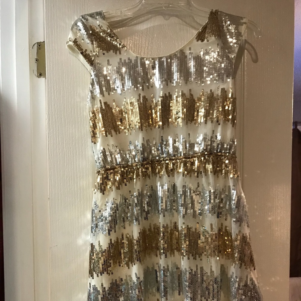 Beautiful gold and silver sequined  Rue 21 dress