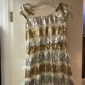 Beautiful gold and silver sequined  Rue 21 dress