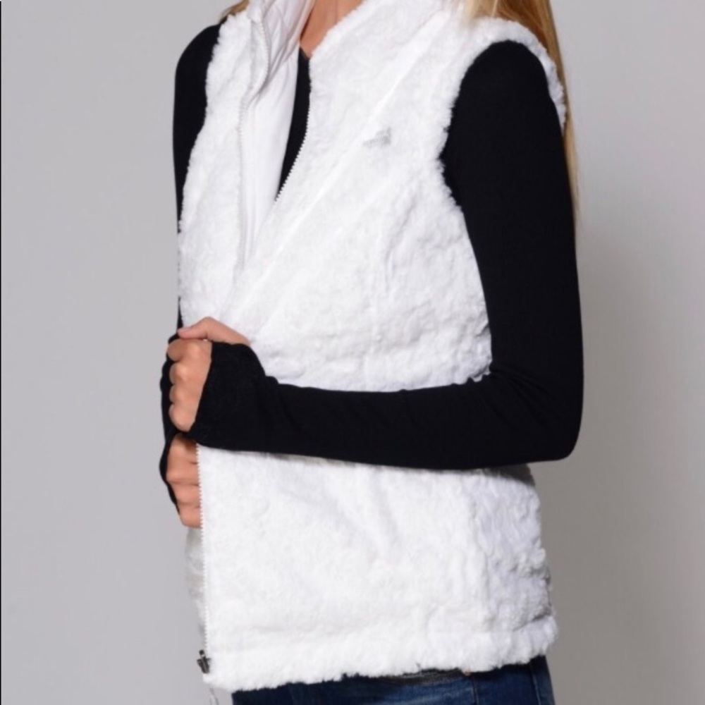 White North Face reversible vest
