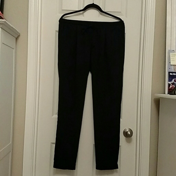 Zac & Rachel black sz M drawstring pants - Picture 1 of 3