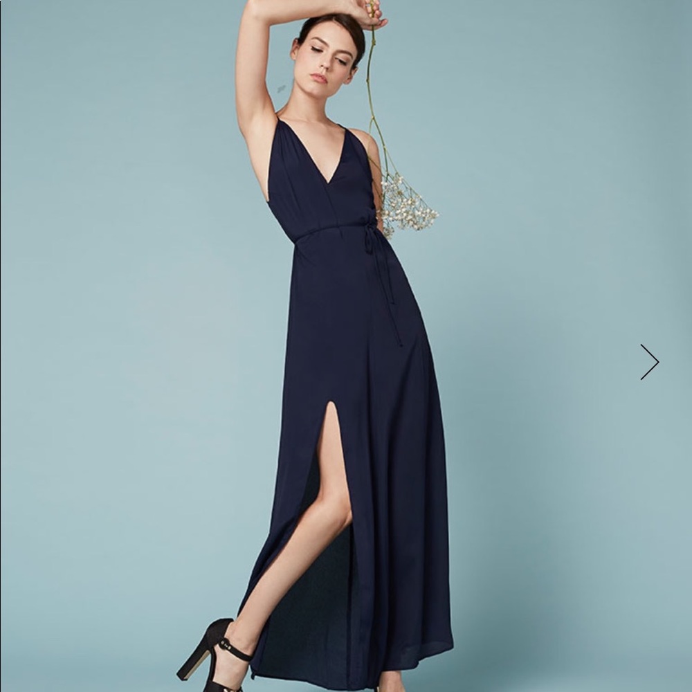 Reformation Citrine Dress in Sapphire Blue Size XS