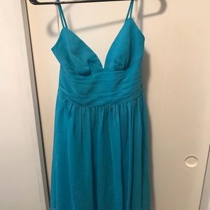 David’s Bridal Malibu Blue Short dress size 4