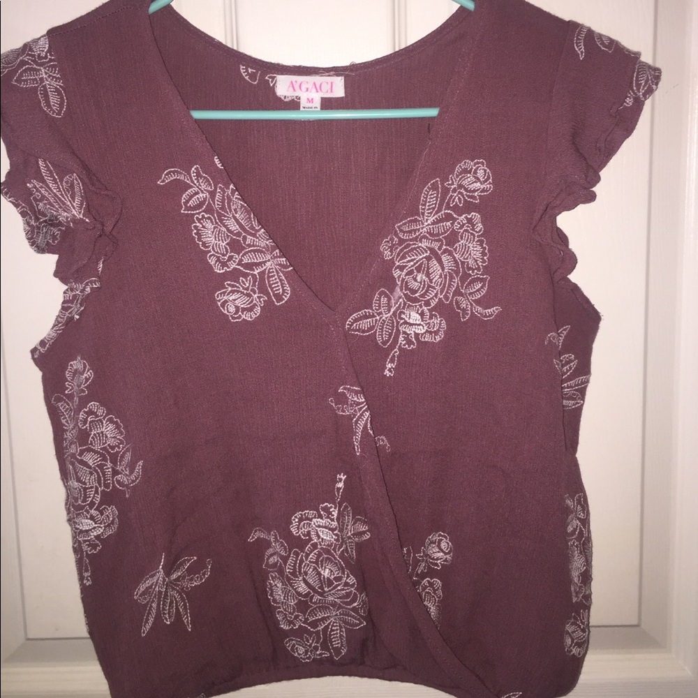 Mauve Floral Blouse
