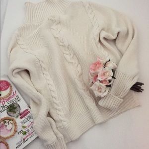Gap chunky oversized knit cream sweater