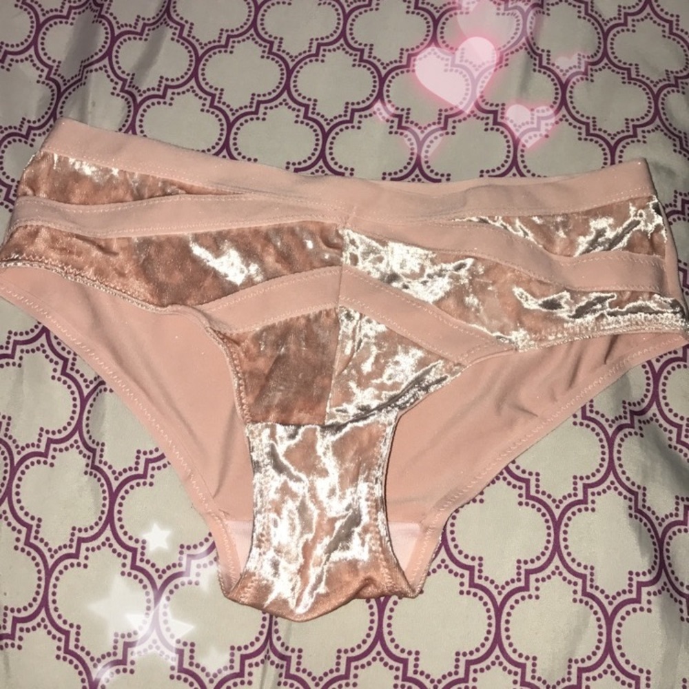 BRAND NEW NEVER WORN VELVET PINK PANTIES - Picture 1 of 6