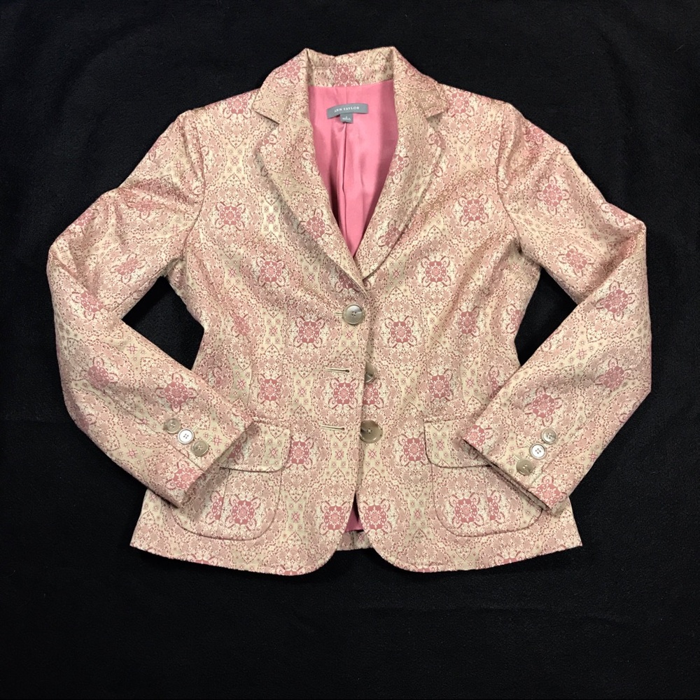 ANN TAYLOR Size 4 Brocade Jacket Nwot