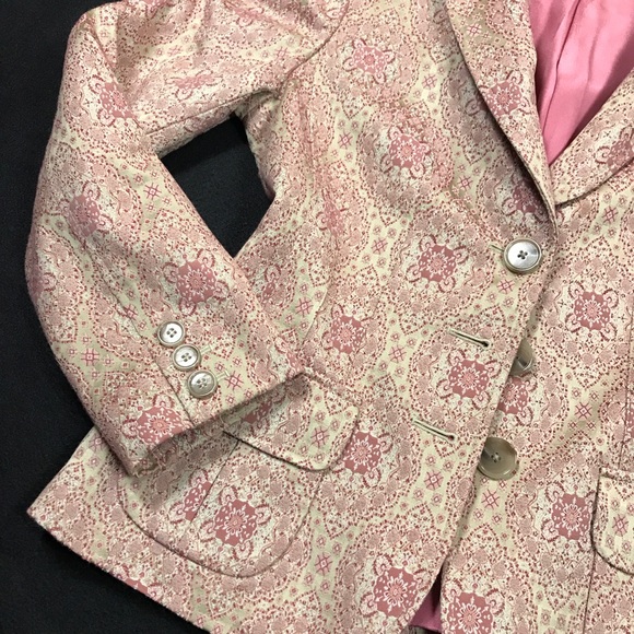 ANN TAYLOR Size 4 Brocade Jacket Nwot - Picture 5 of 8