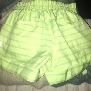 Lululemon shorts (neon green)