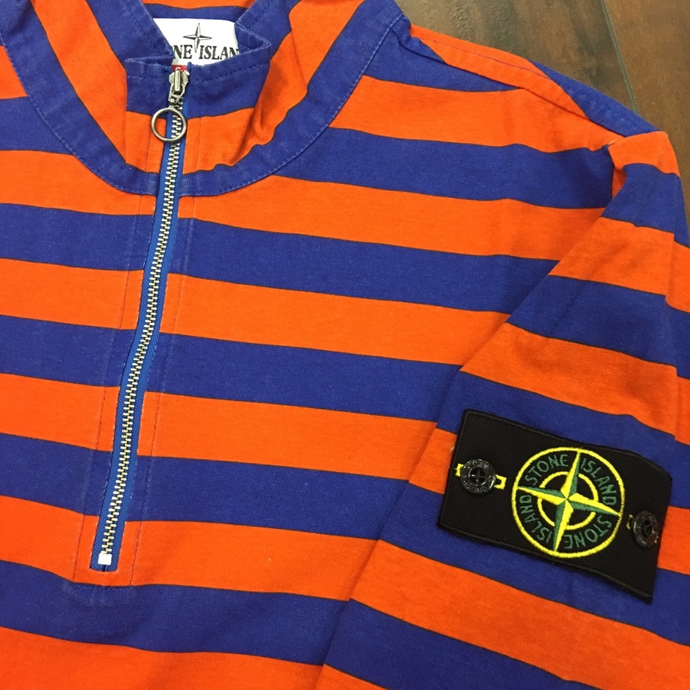 Supreme X Stone Island 1/4 zip Longsleeve shirt