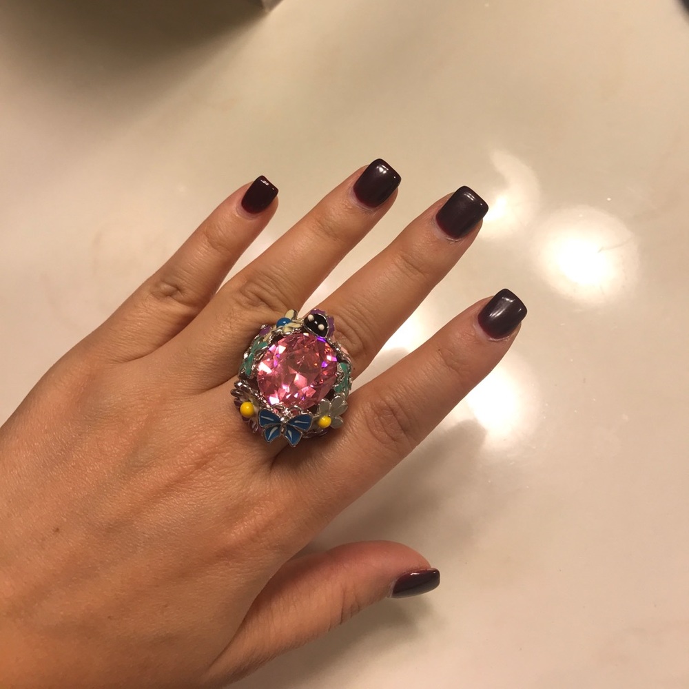 Costume jewelry crystal ring