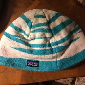 Patagonia Hat Large Kids up to 10 teal/white