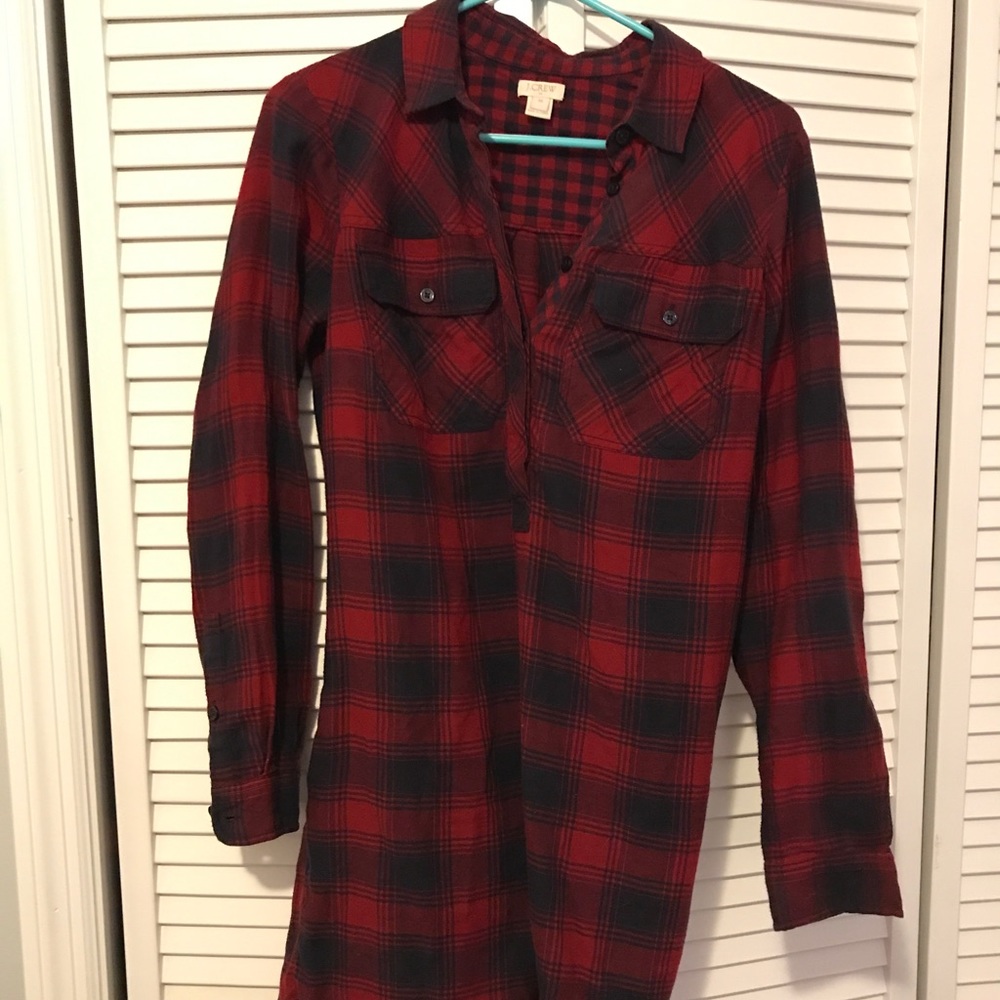 J Crew Flannel Dress