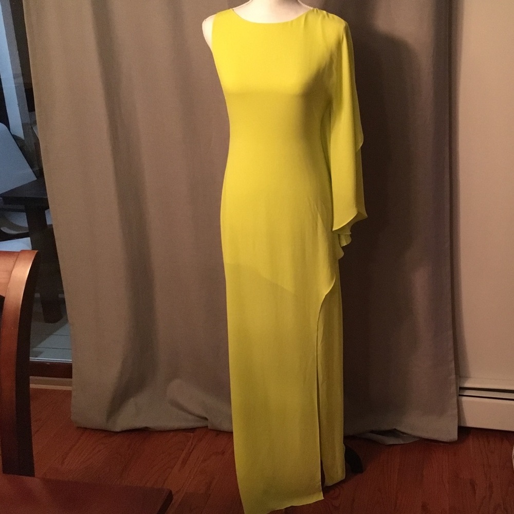 BCBGMAXAZRIA NWT one shoulder gown