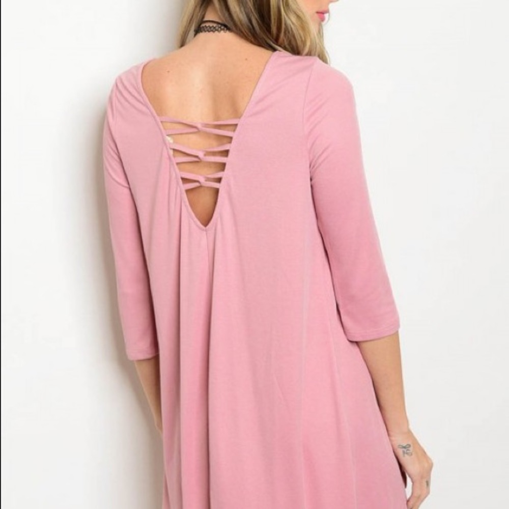 CLEARANCE ‼️ HP🎊09/6Lace up back - Dress - Picture 3 of 4