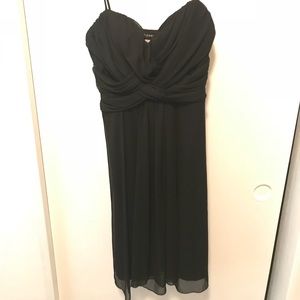 Black dress with spaghetti straps