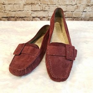 shearling driving moccasins