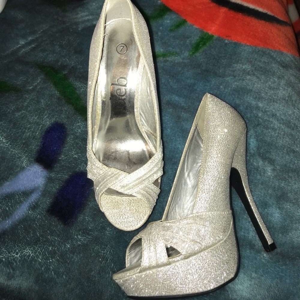 EUC Deb Silver Stilettos