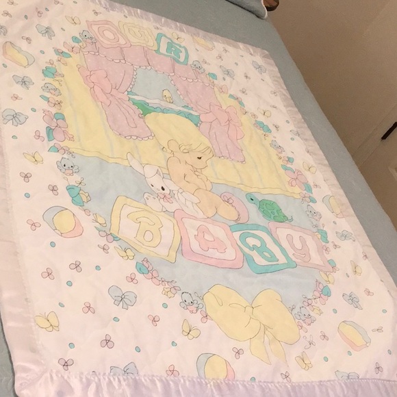 Handmade Baby Precious Moments Princess Of Hearts BabyToddler Quilt-Newly Made