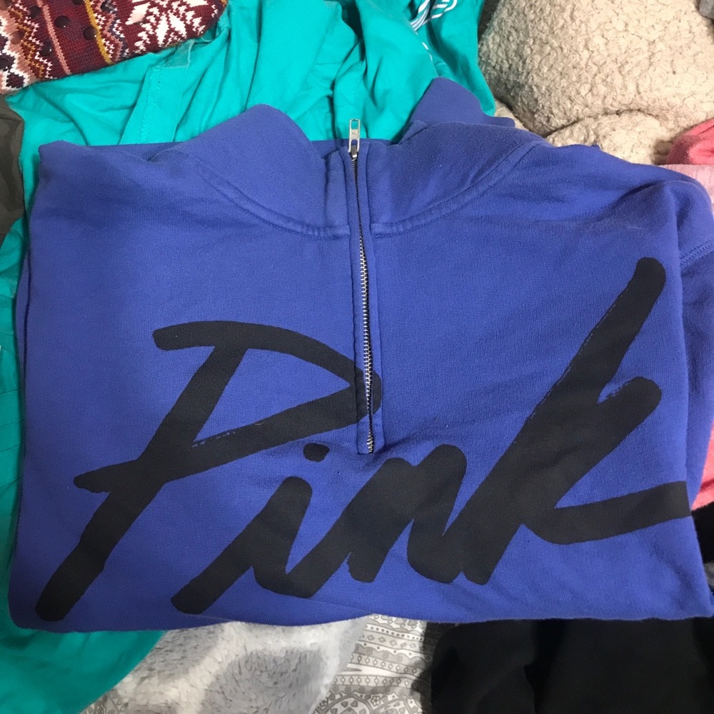 Victoria Secret PINK:  Half Zip Sweatshirt