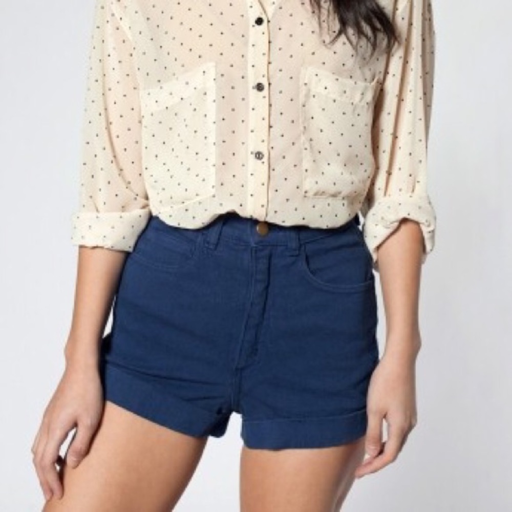 American Apparel High-Waist Shorts