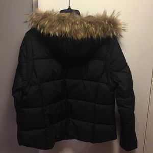 Jessie G down coat/vest with fox fur hood
