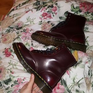 Dr martens the original burgundy boots