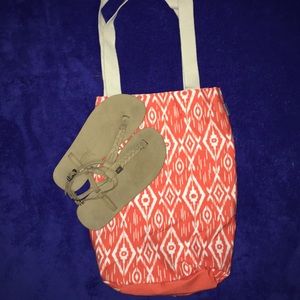 Rainbow T Street Sandals w/ Bag