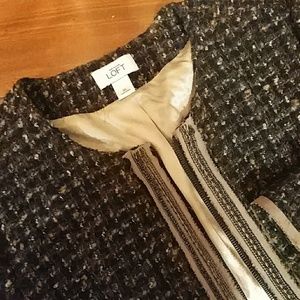 Loft XL Navy lightweight wool jacket