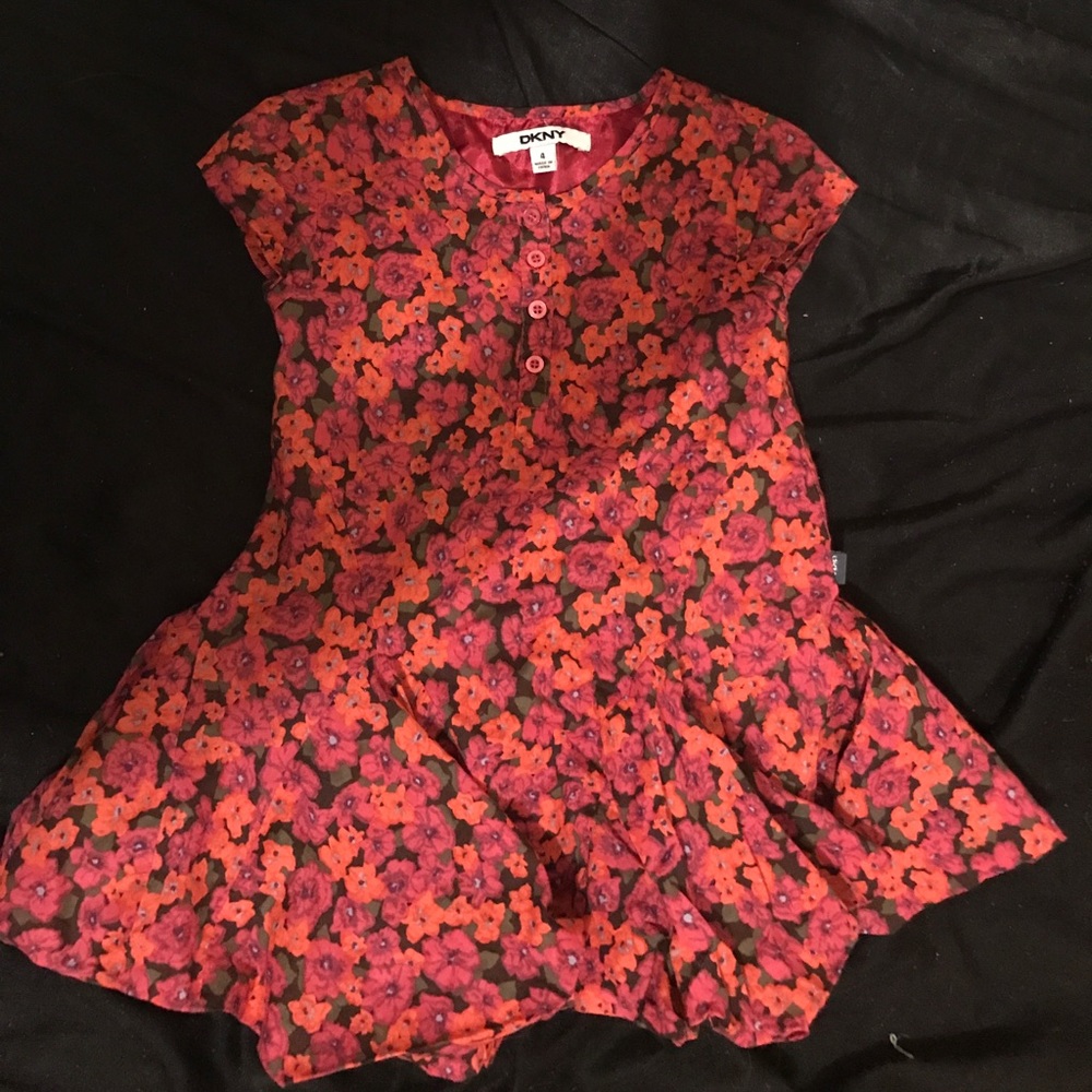 🎀 DKNY Flower Dress Size 4  🎀