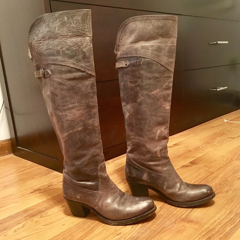 Frye Jane Boots over the knee tall size 7