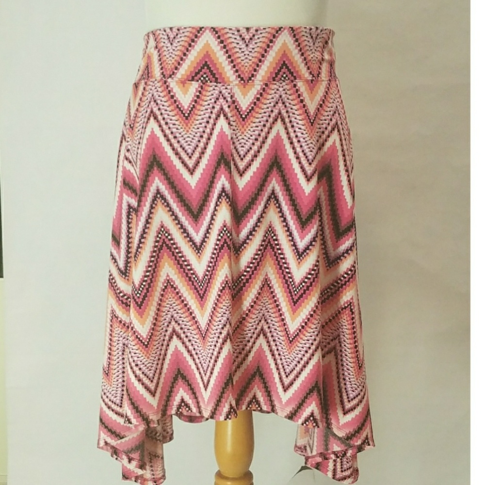 Seven 7 Skirt Chevron Design Sz 3X