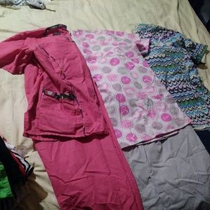 3 pairs of matching scrub sets