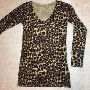 Leopard print Wool sweater