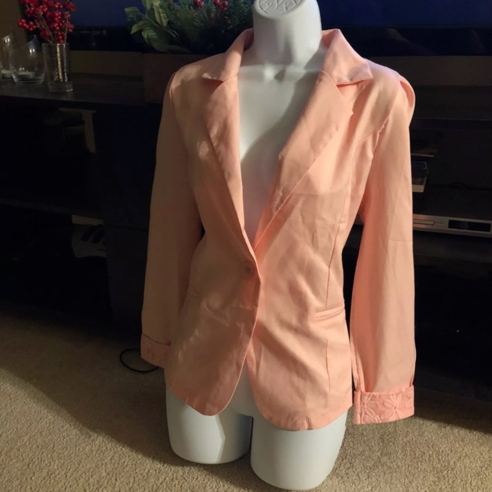 Peach blazer