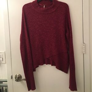 Free People red comfy beautiful sweater
