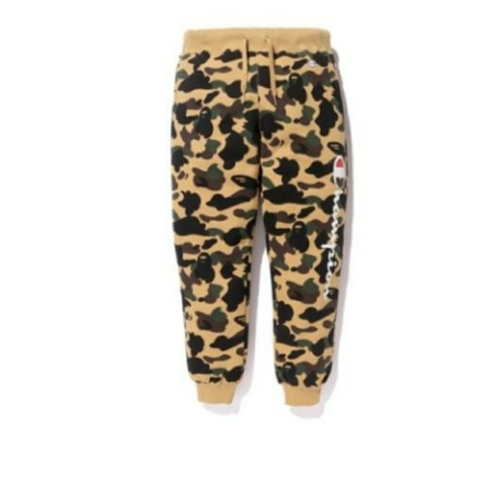 Lrg. Bape x Champion Camo Yellow Pants