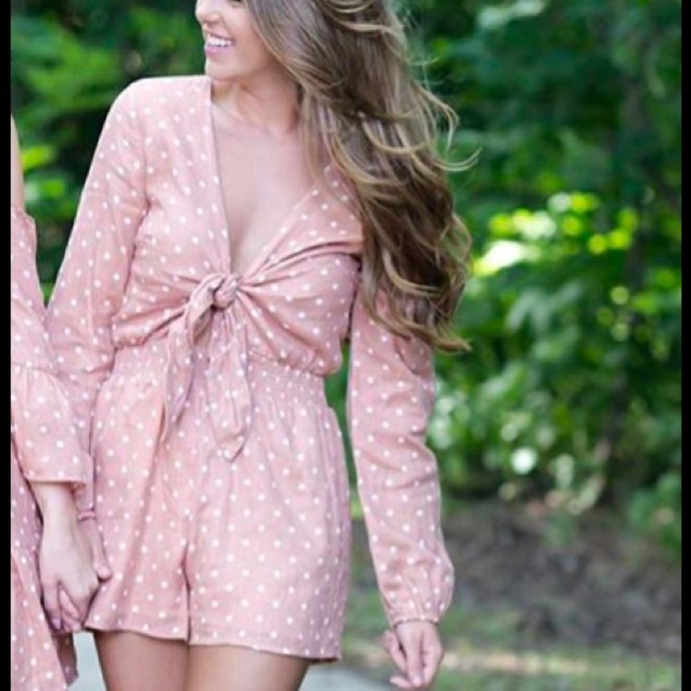 Polka dot romper